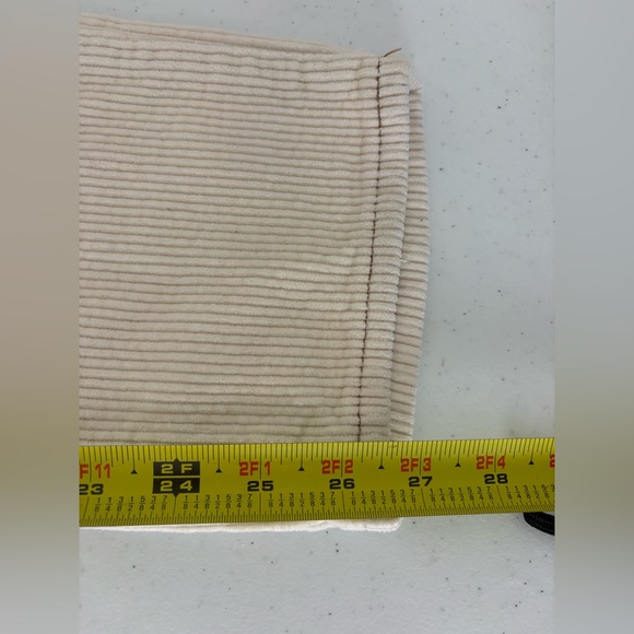 Corduroy Pacsun mom jeans cream Size 27 EUC - Picture 8 of 11